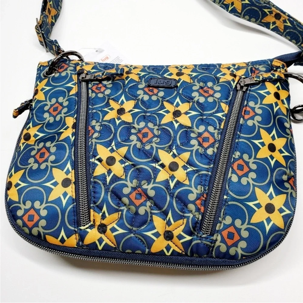 LUG SWIVEL CROSSBODY BAG NWOT TILES GREEN